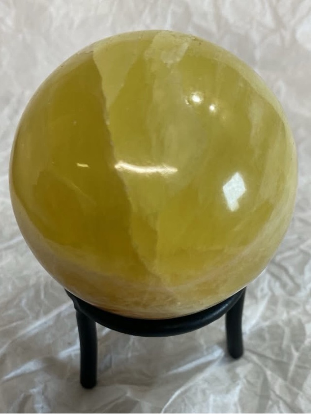 Lemon Calcite Sphere - Picture 6 of 7